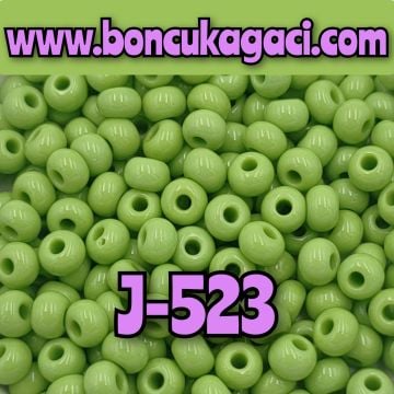 J-523 Opak Yeşil Preciosa Jabloneks Kum Boncuk 6/0 (4mm)