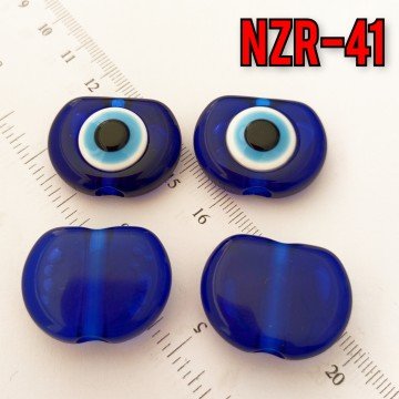 NZR-41 Büyük Boy Akrilik Nazar Boncuğu Kobalt-Nazarlık Mavi