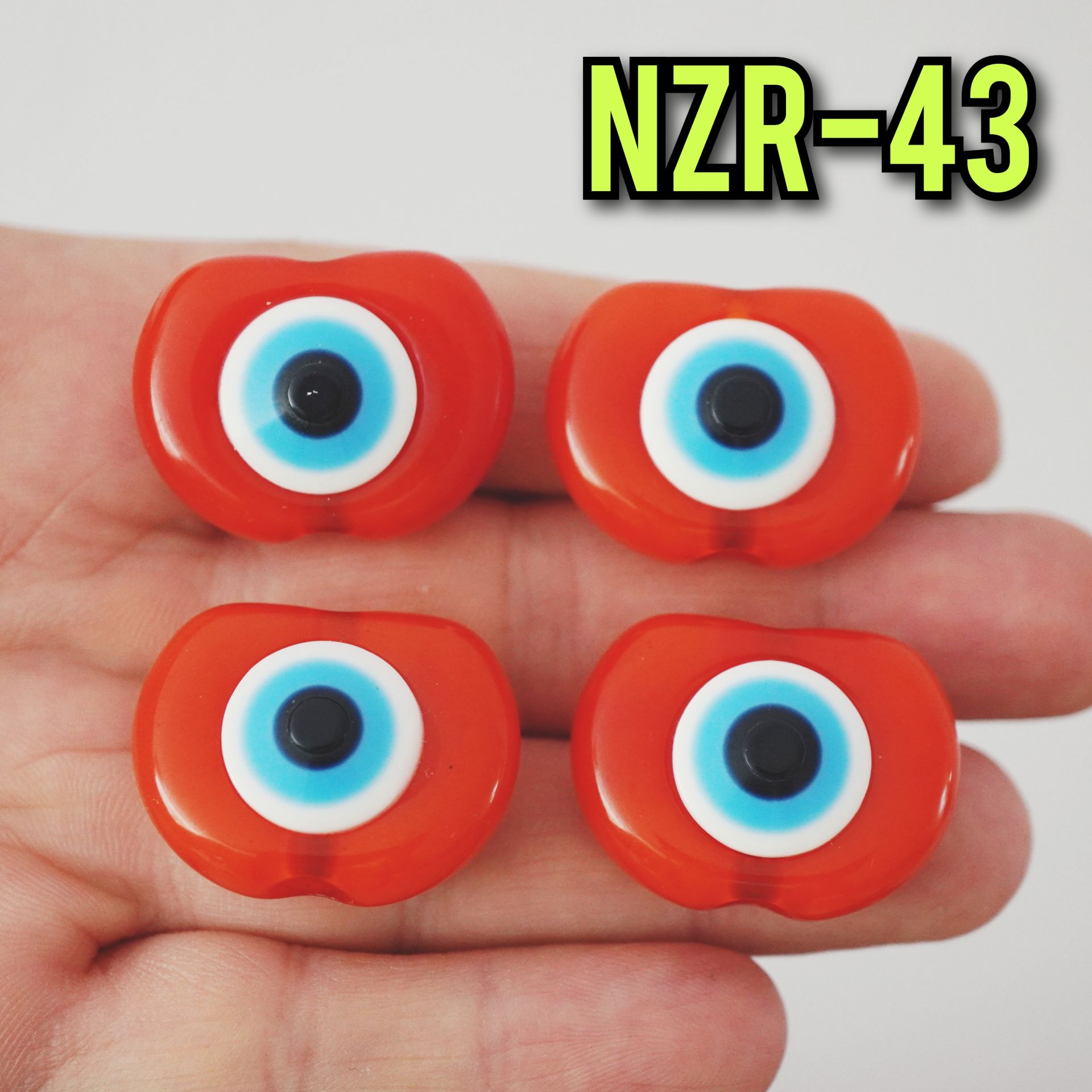 NZR-43 Büyük Boy Akrilik Nazar Boncuğu Kırmızı