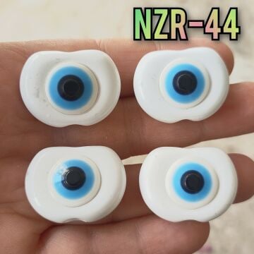 NZR-44 Büyük Boy Akrilik Nazar Boncuğu Beyaz