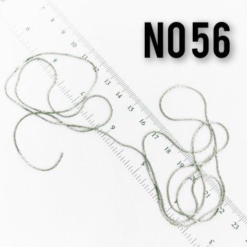 No : 056 Rodyum Kaplama Pirinç Kobra ( İp ) Zinciri 1 mm