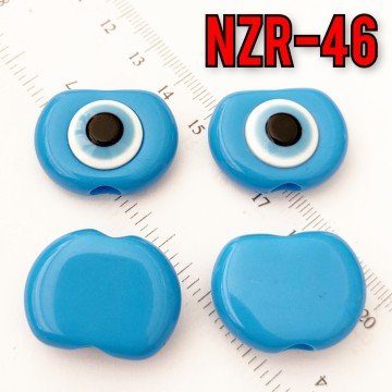 NZR-46 Büyük Boy Akrilik Nazar Boncuğu Deniz Mavi