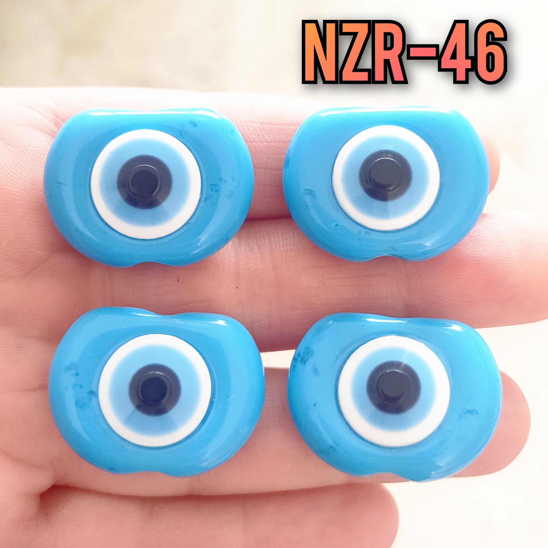 NZR-46 Büyük Boy Akrilik Nazar Boncuğu Deniz Mavi