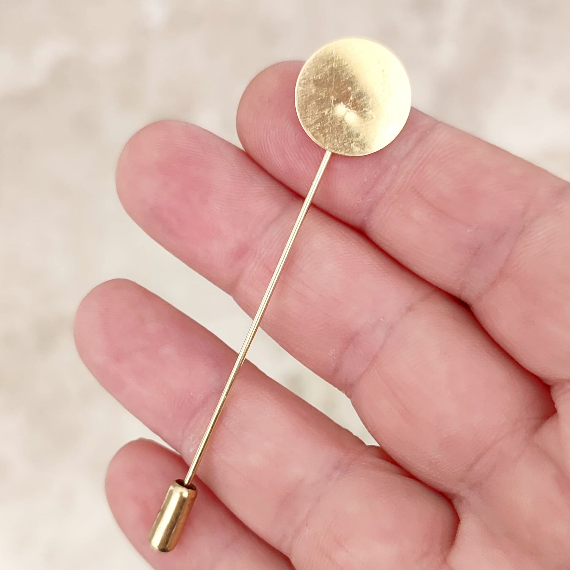 BRŞ-01 Altın Renk Pirinç Broş Çubuğu