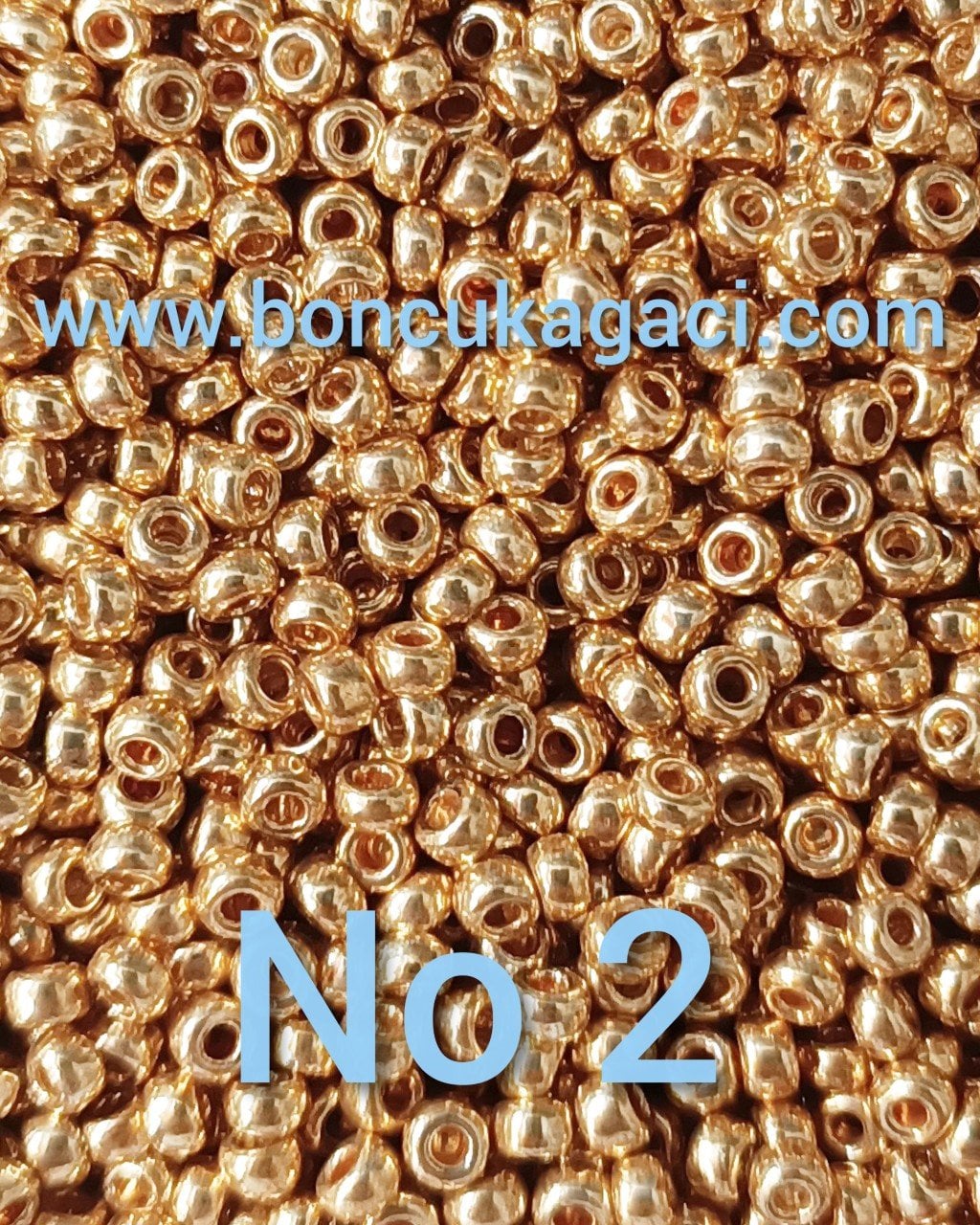 Miyuki Kum Boncuk , Miyuki Round Boncuk 11/0 No:002 R1053 Galvaniz Altın10 gr
