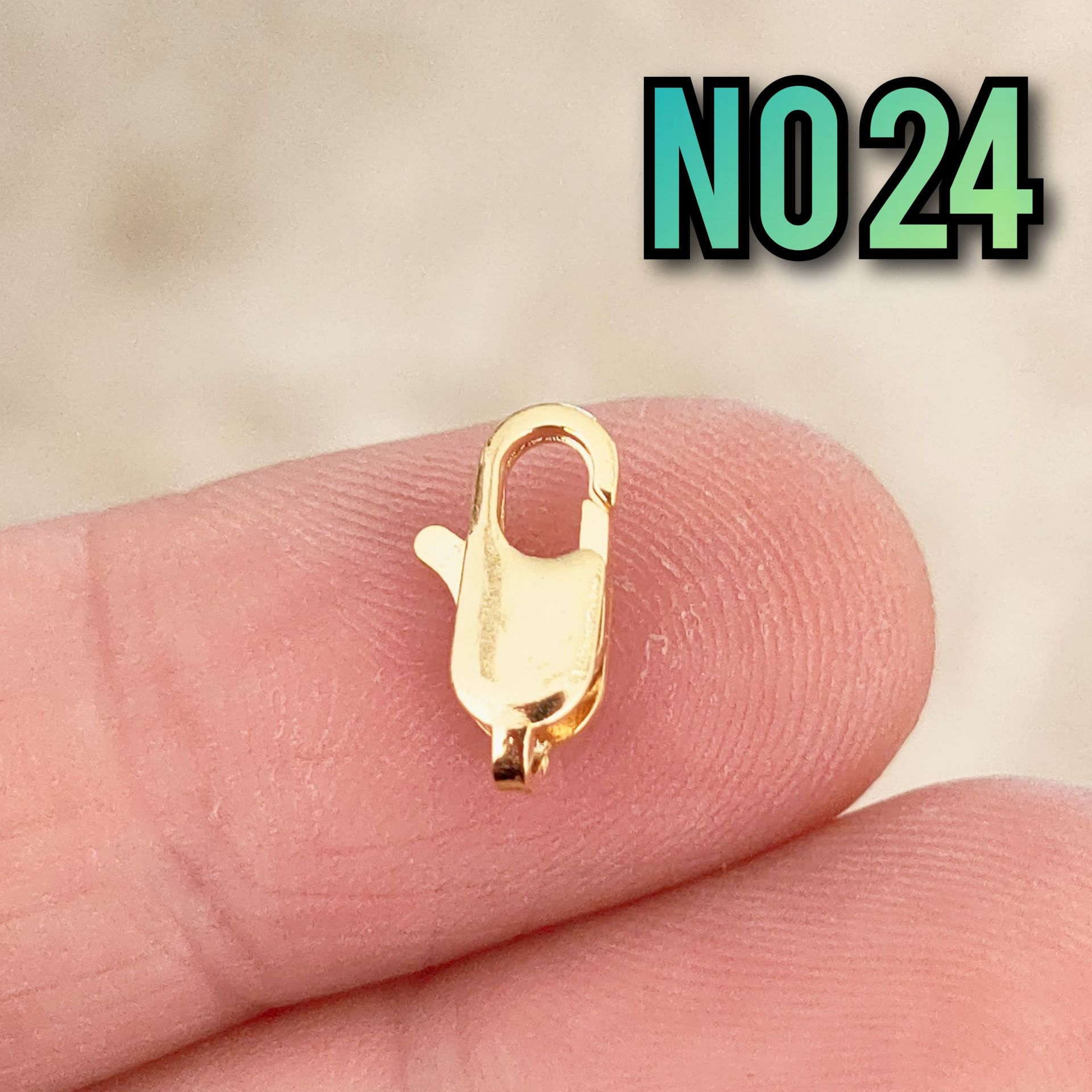 No : 24 24 Ayar Altın Kaplama Pirinç Kuyumcu Papağan Klips