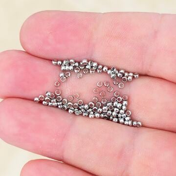 BT-01 Gümüş Renk 2 x 1 mm Yuvarlak Bit Sıkıştırma