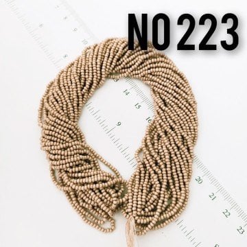No: 223 Sütlü Kahverengi Preciosa Dizi Kum Boncuk 11/0