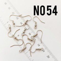 No : 54 Rodyum Kaplama Pirinç Küpe Kancası