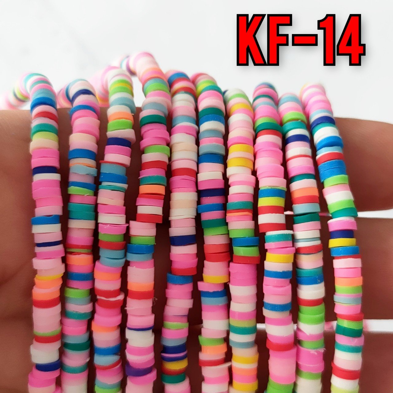 KF-14 Mix Renk Fimo Boncuk 4 mm