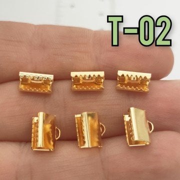 T-02 Altın Kaplama Timsah Kapama 9 mm