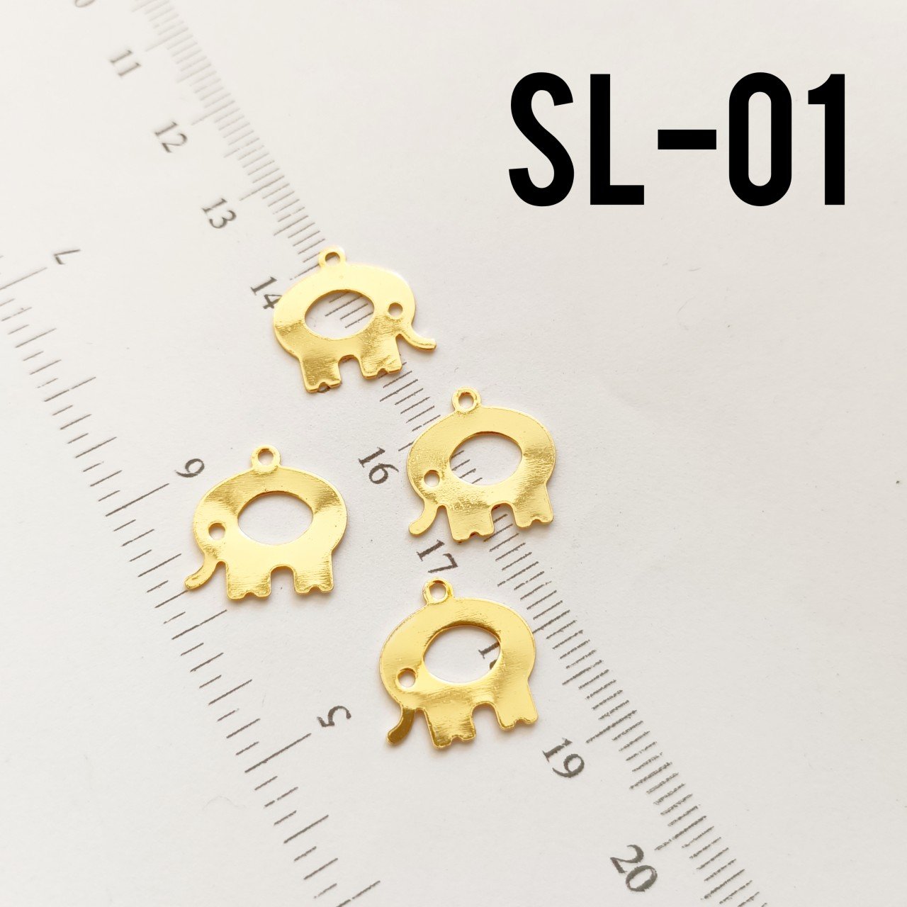 SL-01 Altın Kaplama Fil Sallantı