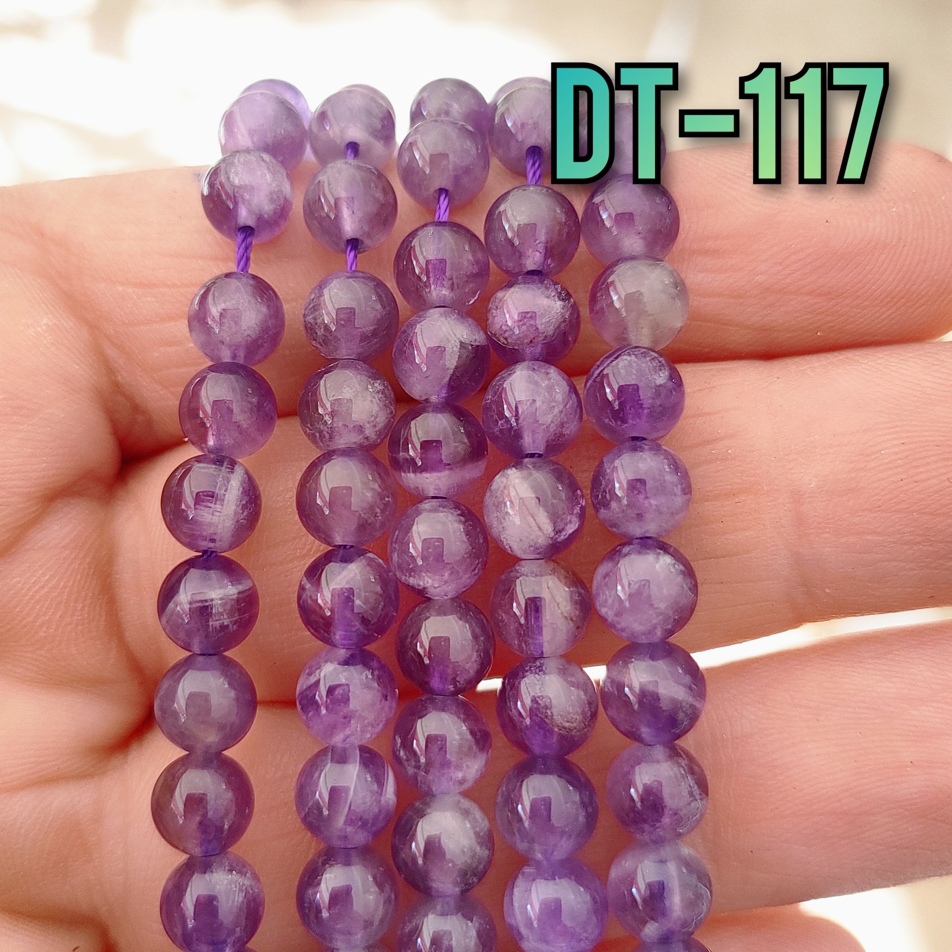 DT-117 A Kalite Orjinal Ametist Dizi 6 mm