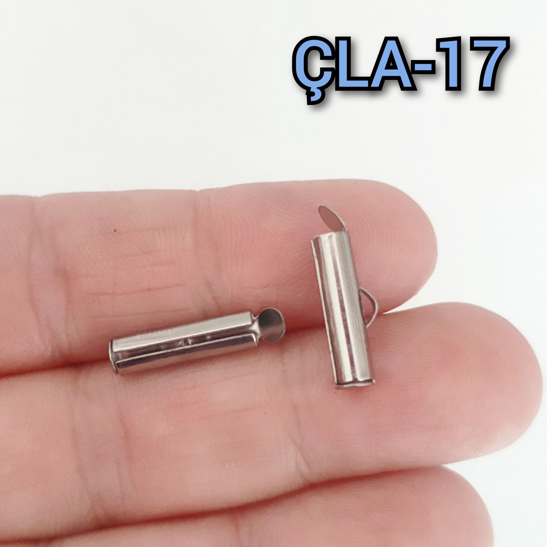 ÇLA-17 Gümüş Renk 304 Çelik Korniş Kapama 16 mm