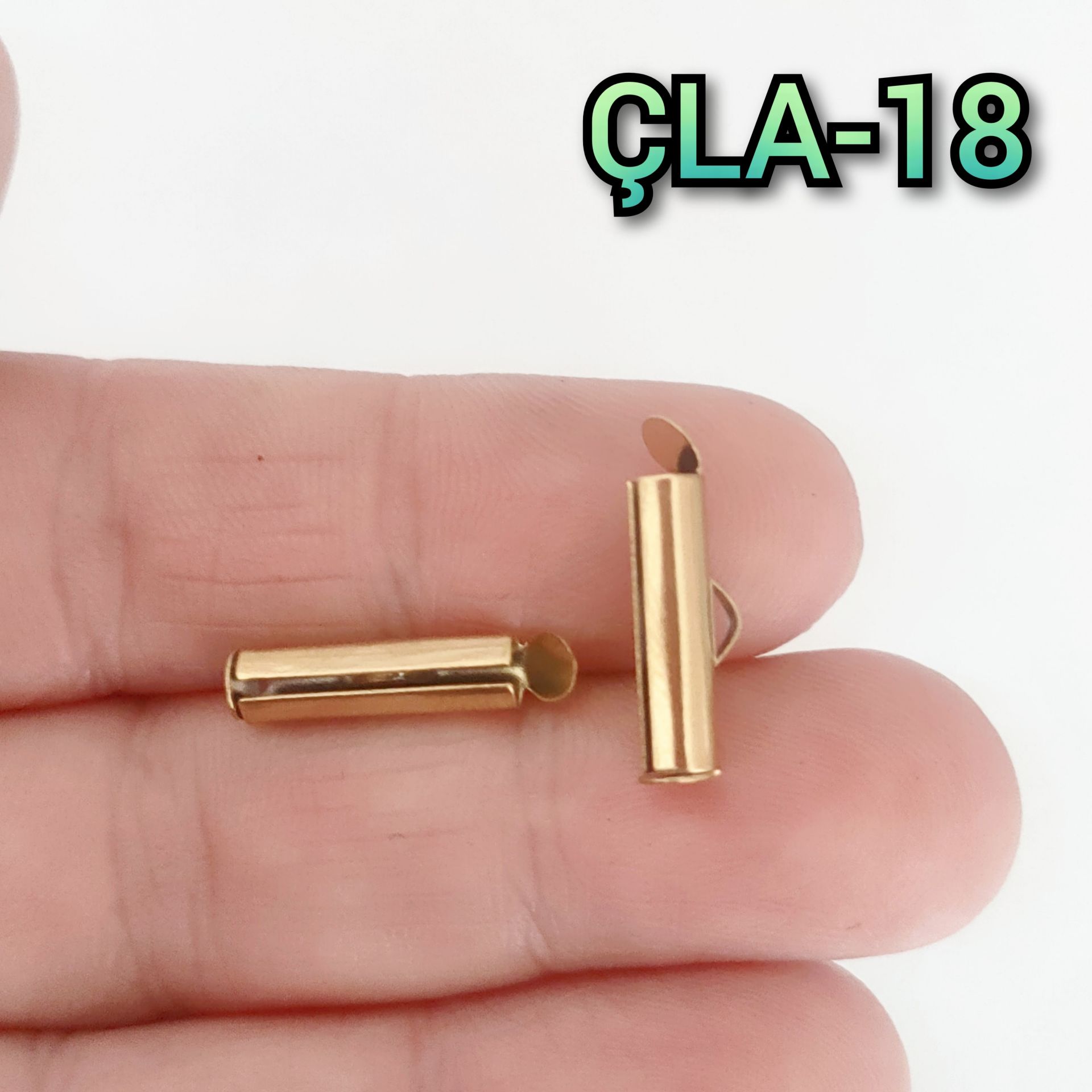 ÇLA-18 A Kalite Kaplama Altın Renk 316L Çelik Korniş Kapama 16 mm