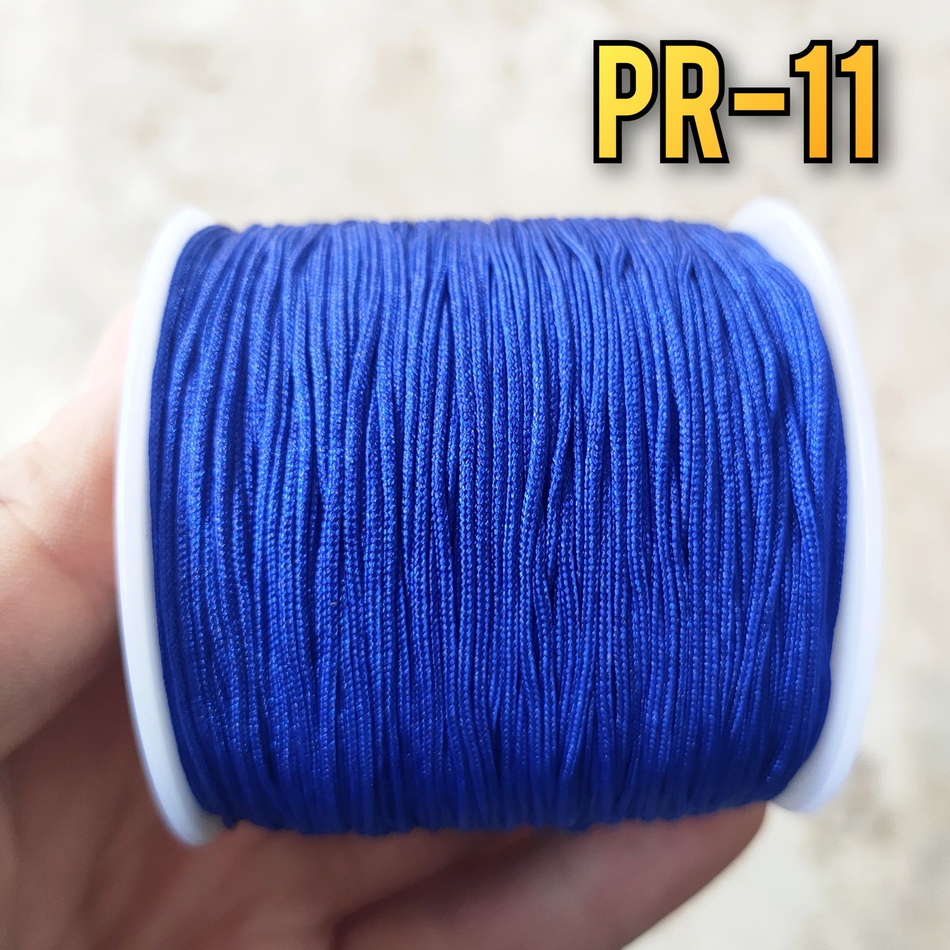 PR-11 A Kalite Parlak Saks Mavi Paraşüt İpi 0.8 mm