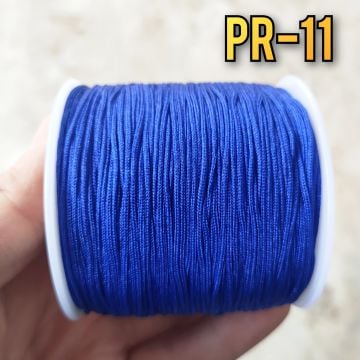 PR-11 A Kalite Parlak Saks Mavi Paraşüt İpi 0.8 mm