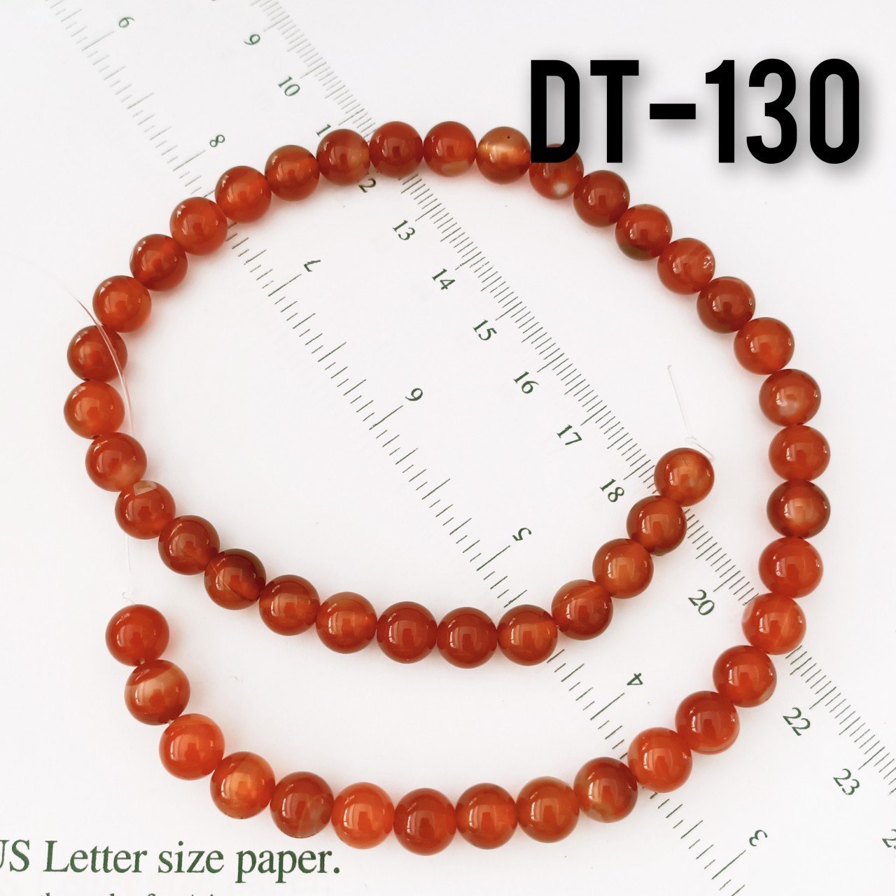 DT-130 Orjinal Renk Akik Taşı Dizi 8 mm