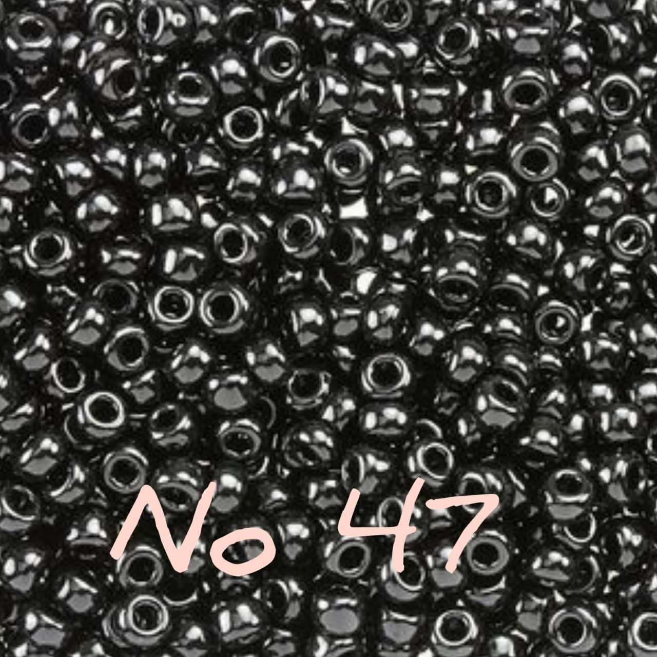 Miyuki Kum Boncuk , Miyuki Round Boncuk 11/0 No:047 antrasit 10 gr