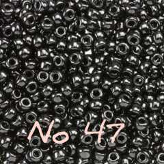 Miyuki Kum Boncuk , Miyuki Round Boncuk 11/0 No:047 antrasit 10 gr