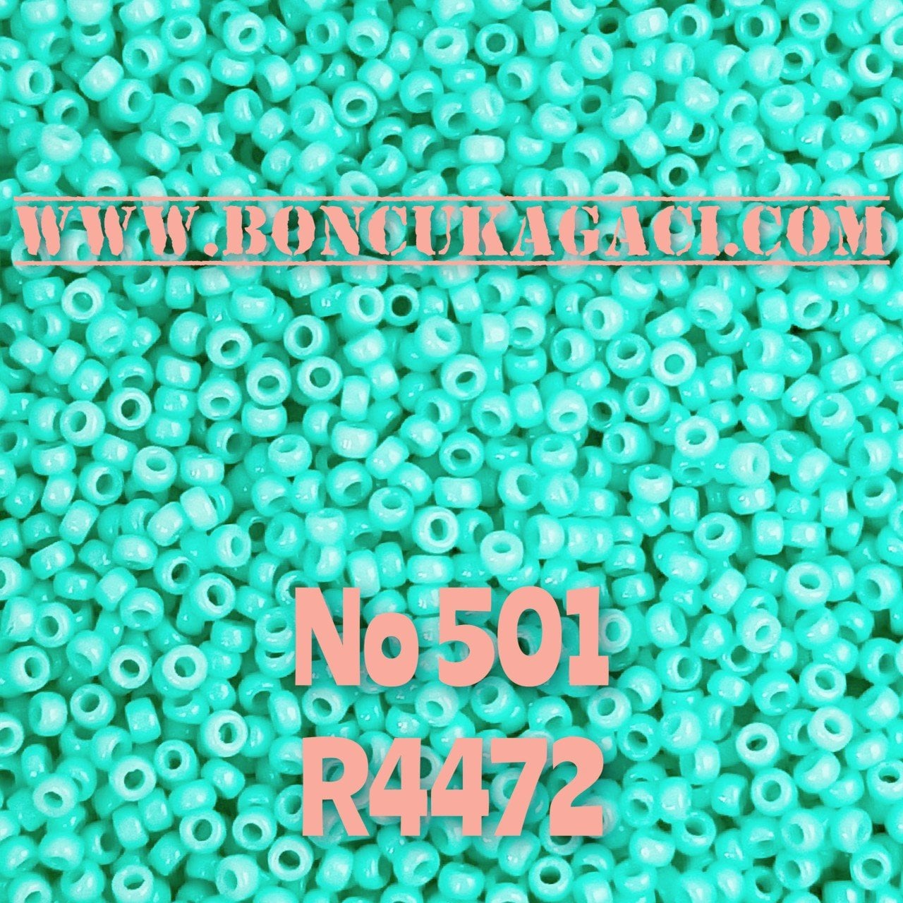 Miyuki Kum Boncuk , Miyuki Round Boncuk 15/0 No:501 R4472 Katalina Turkuaz 5 gr