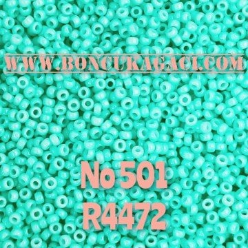 Miyuki Kum Boncuk , Miyuki Round Boncuk 15/0 No:501 R4472 Katalina Turkuaz 5 gr