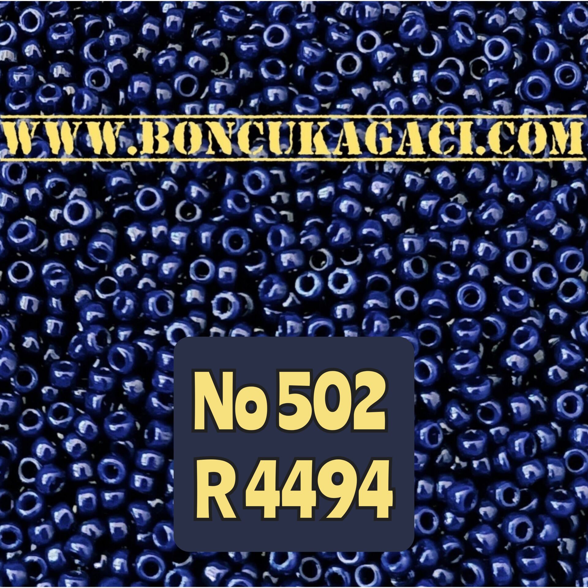 Miyuki Kum Boncuk , Miyuki Round Boncuk 15/0 No:502 R4494 Koyu Lacivert 5 gr