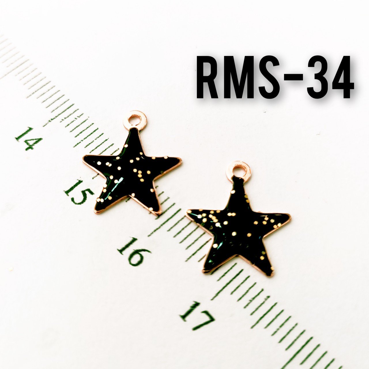 RMS-34 Rose Kaplama Simli Mineli Yıldız