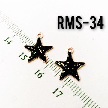 RMS-34 Rose Kaplama Simli Mineli Yıldız