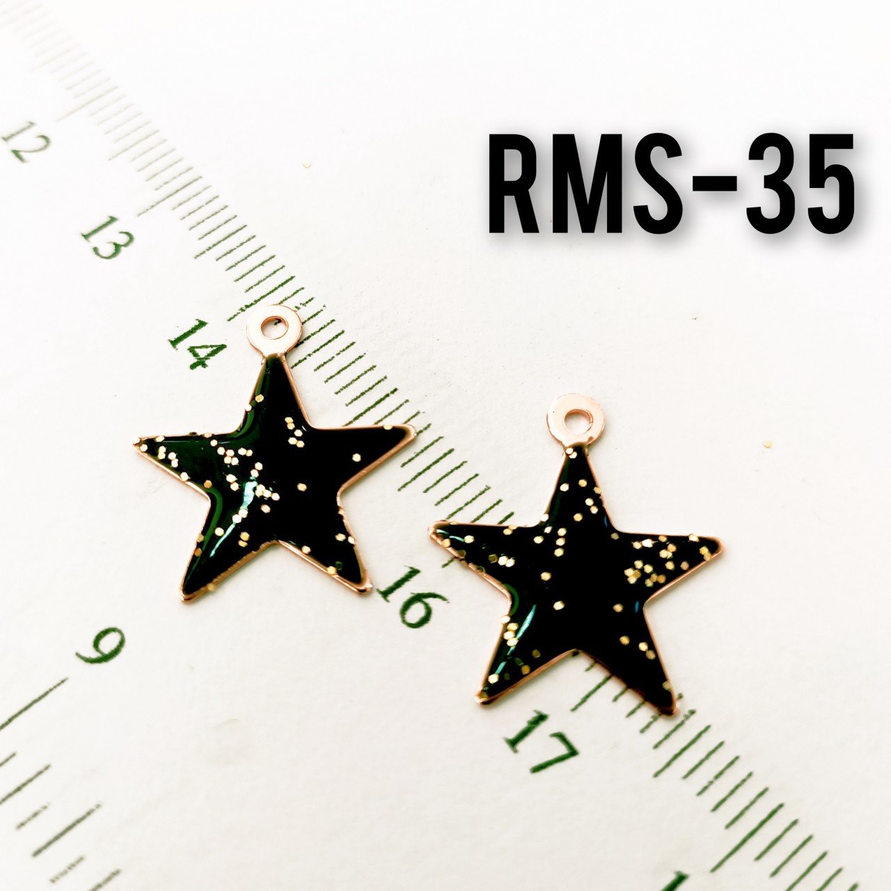 RMS-35 Rose Kaplama Simli Mineli Yıldız
