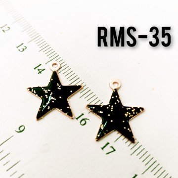 RMS-35 Rose Kaplama Simli Mineli Yıldız