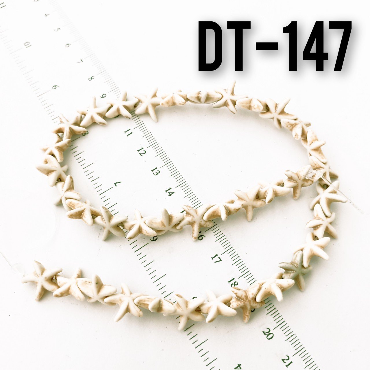 Dt-147 Krem Renk İmitasyon Yıldız Turkuaz Dizi