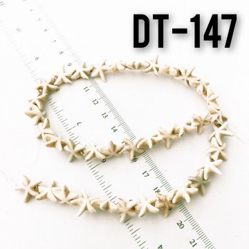 Dt-147 Krem Renk İmitasyon Yıldız Turkuaz Dizi