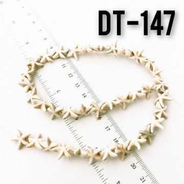 Dt-147 Krem Renk İmitasyon Yıldız Turkuaz Dizi
