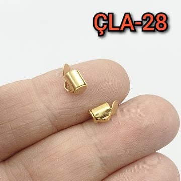 ÇLA-28 316L A Kalite Kaplama Altın Renk 316L Cerrahi Çelik Korniş Kapama 6 mm