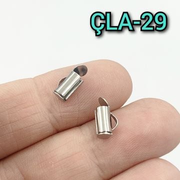 ÇLA-29 A Kalite Gümüş Renk 316L Cerrahi Çelik Korniş Kapama 8 mm