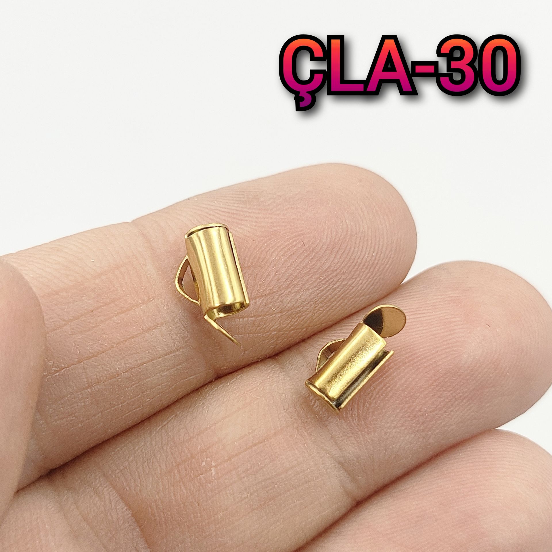 ÇLA-30 A Kalite Kaplama Altın Renk 316L Cerrahi Çelik Korniş Kapama 8 mm