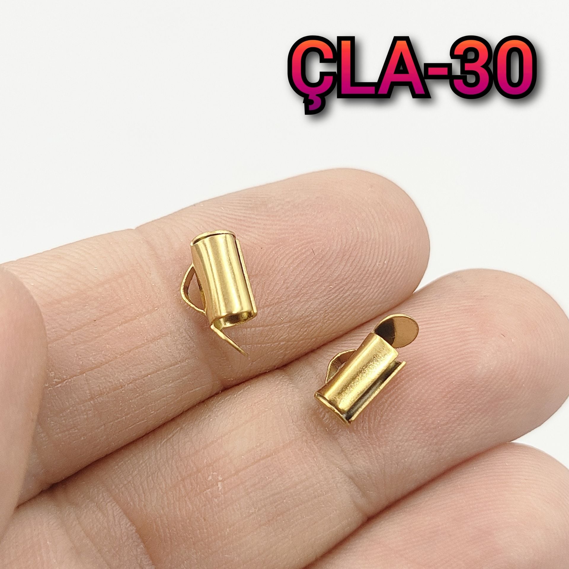 ÇLA-030 A Kalite Kaplama Altın Renk 316L Cerrahi Çelik Korniş Kapama 8 mm