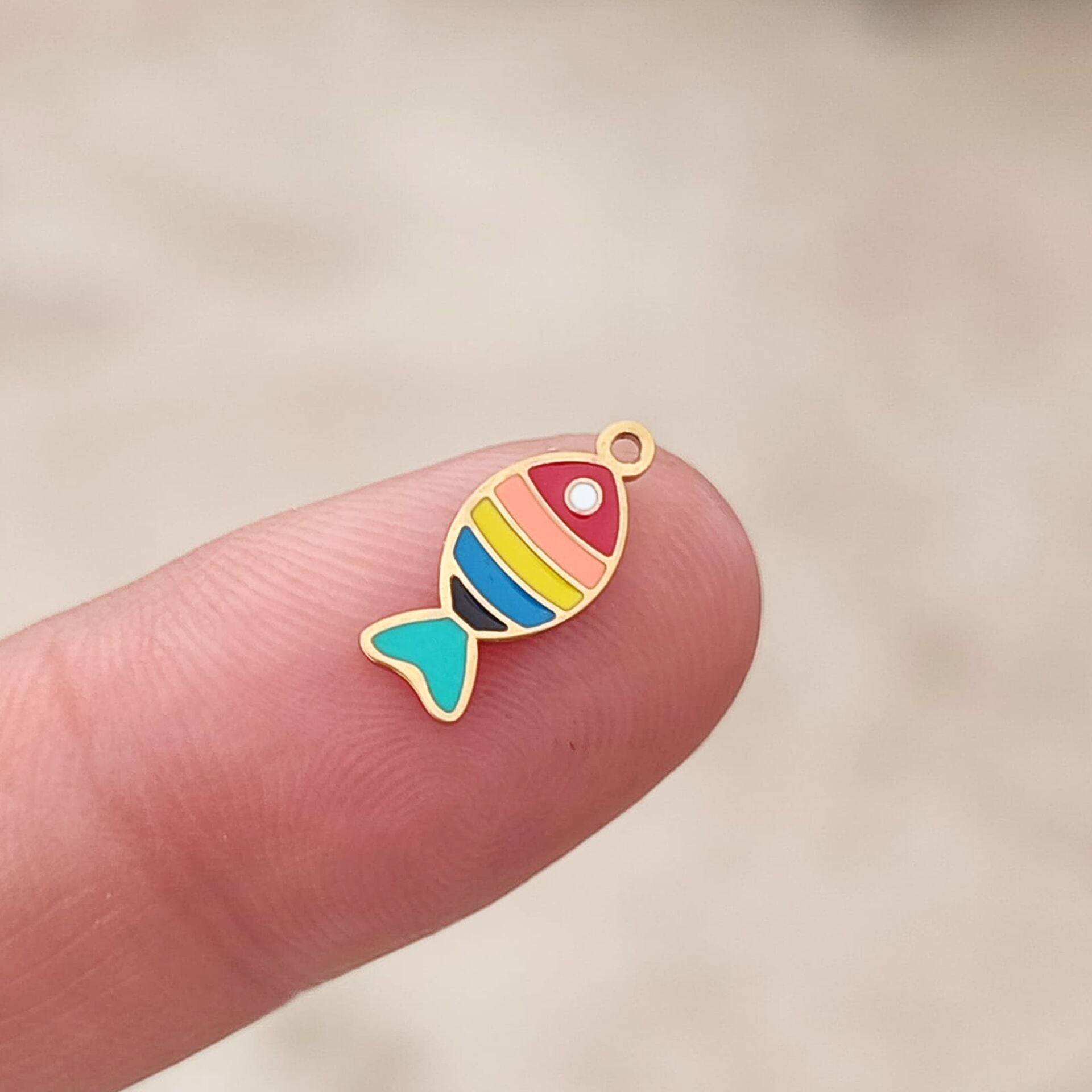 ÇLS-37 A Kalite Kaplama Altın Renk 316L Cerrahi Çelik Mineli  Balık Sallantı