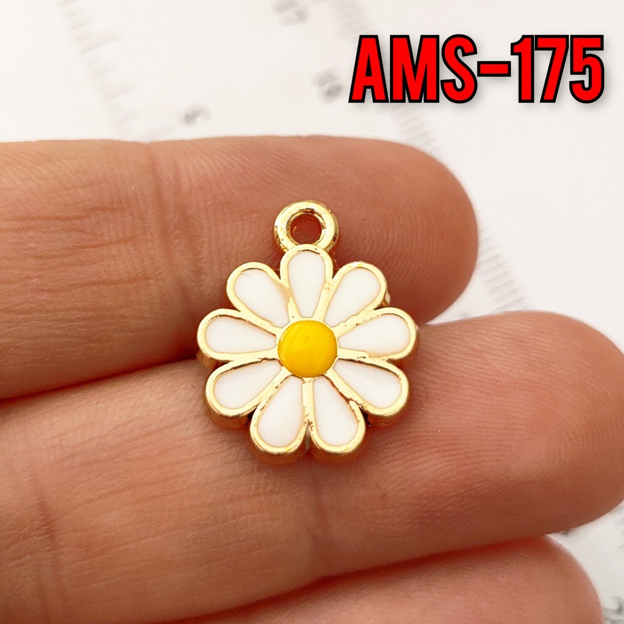 AMS-175 Altın Kaplama Mineli Papatya Sallantı 16 mm