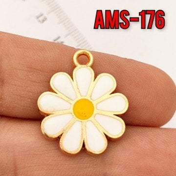 AMS-176 Altın Kaplama Mineli Papatya Sallantı 20 mm