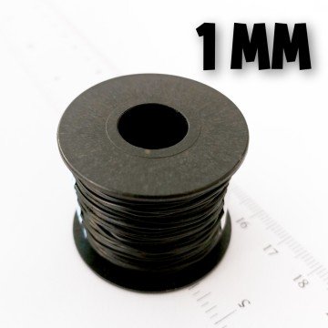 Bijurix 1 mm Siyah Lastik Misina