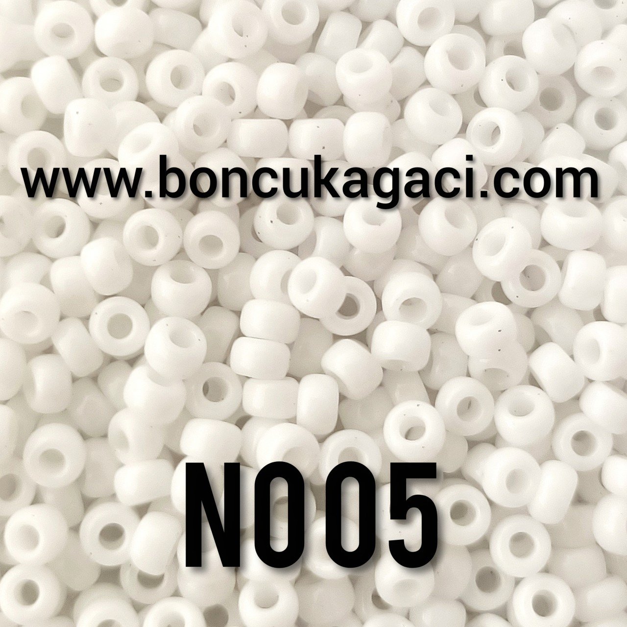 Miyuki Kum Boncuk , Miyuki Round Boncuk 8/0 No: 05 Opak Beyaz 10 gr