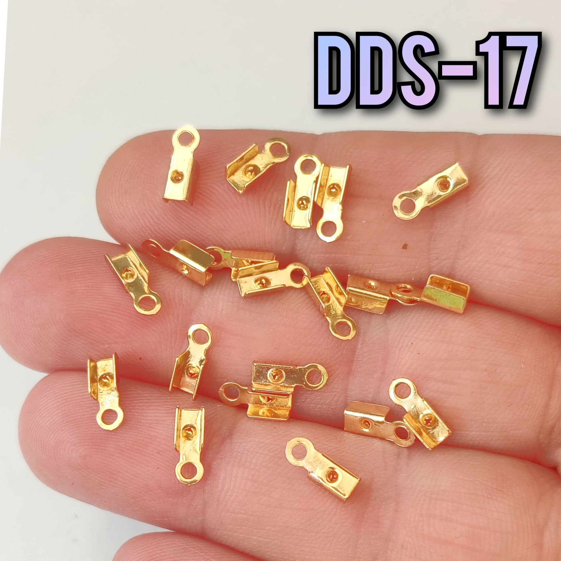 DDS-17 Lak Altın Kaplama Dikdörtgen Deri Kapama 3 mm