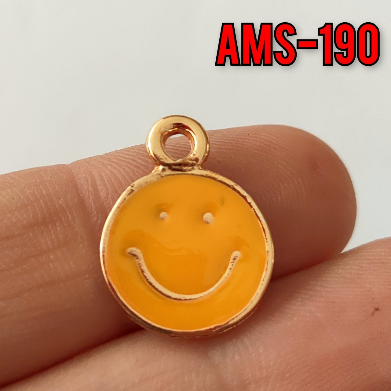 AMS-190 Altın Kaplama Mineli Smile Sallantı Sarı